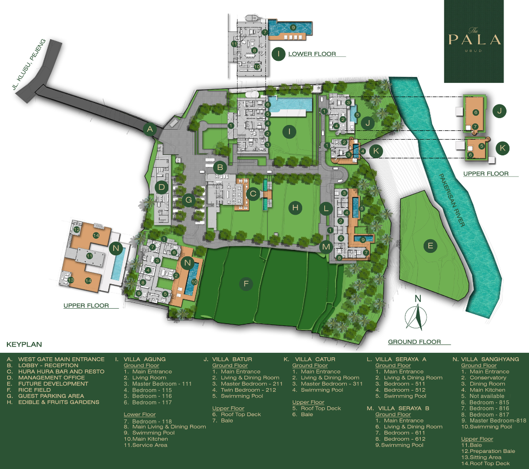 The Pala Ubud - Villa Agung Floorplan
